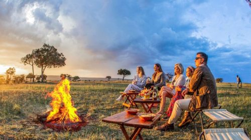 African sundowner at Karen Blixen Camp Masai Mara National Reserve Kenya